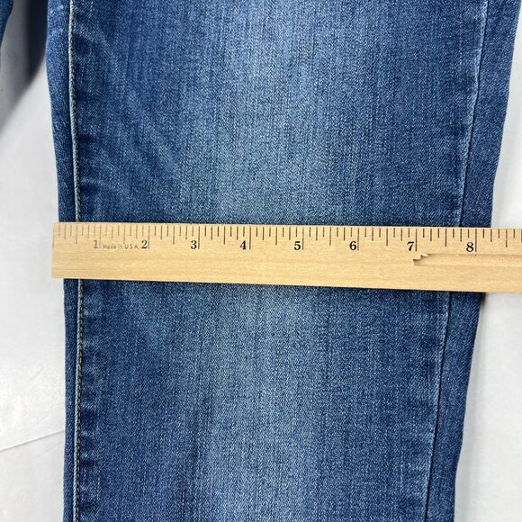 Judy Blue Jeans Women's 31x26* Relaxed Mid Rise Crop Blue Stretch Denim Tag 31 - Picture 13 of 16